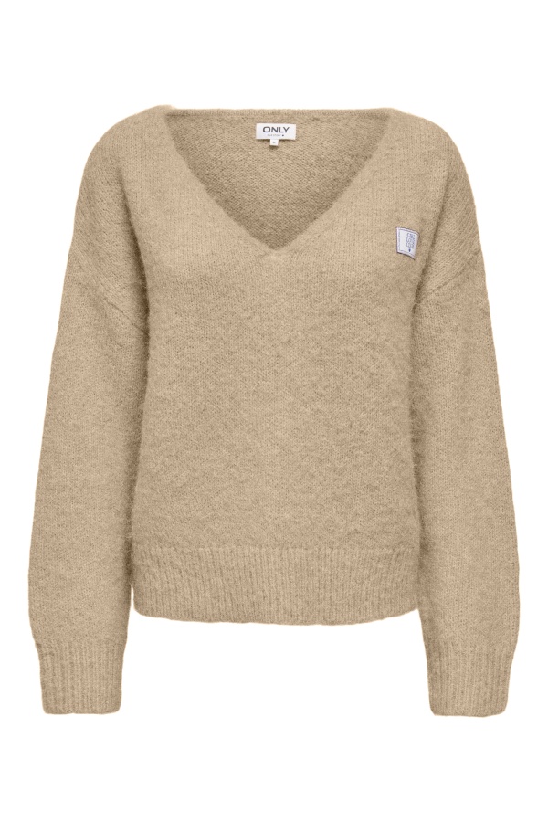 Cardigan Maille Taupe Gray ONLMAGGIE ONLY - 1 | HAUTS