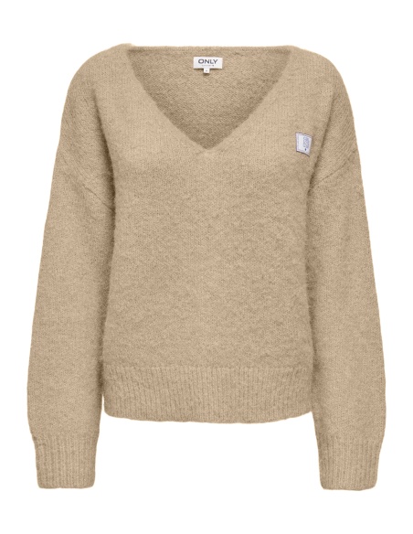 Cardigan Maille Taupe Gray ONLMAGGIE ONLY - 1 | HAUTS