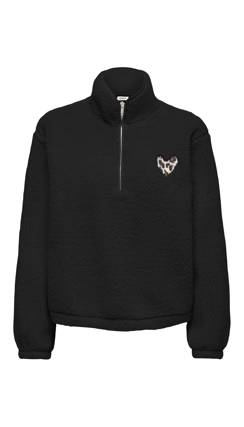 Sweat Coeur Black ONLNEW ONLY - 1 | HAUTS