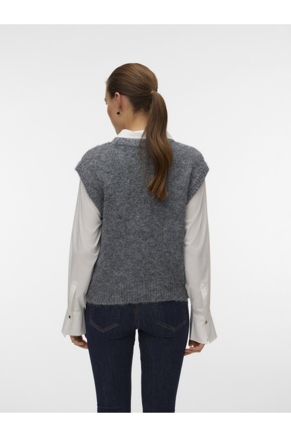 Pull Dark Grey Melange VMARIANNA Vero Moda - 1 | HAUTS 2