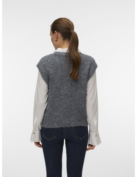 Pull Dark Grey Melange VMARIANNA Vero Moda - 2 | HAUTS
