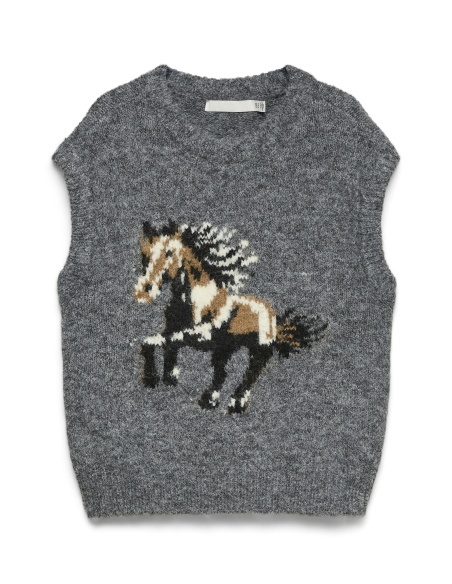 Pull Dark Grey Melange VMARIANNA Vero Moda - 4 | HAUTS