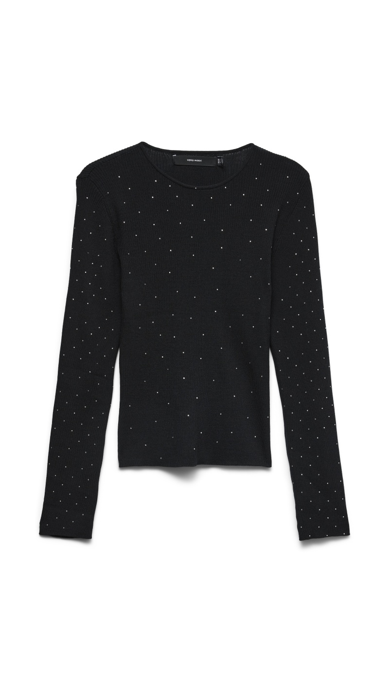 Pull Strass Black VMSAWYER Vero Moda - 4 | TOPS