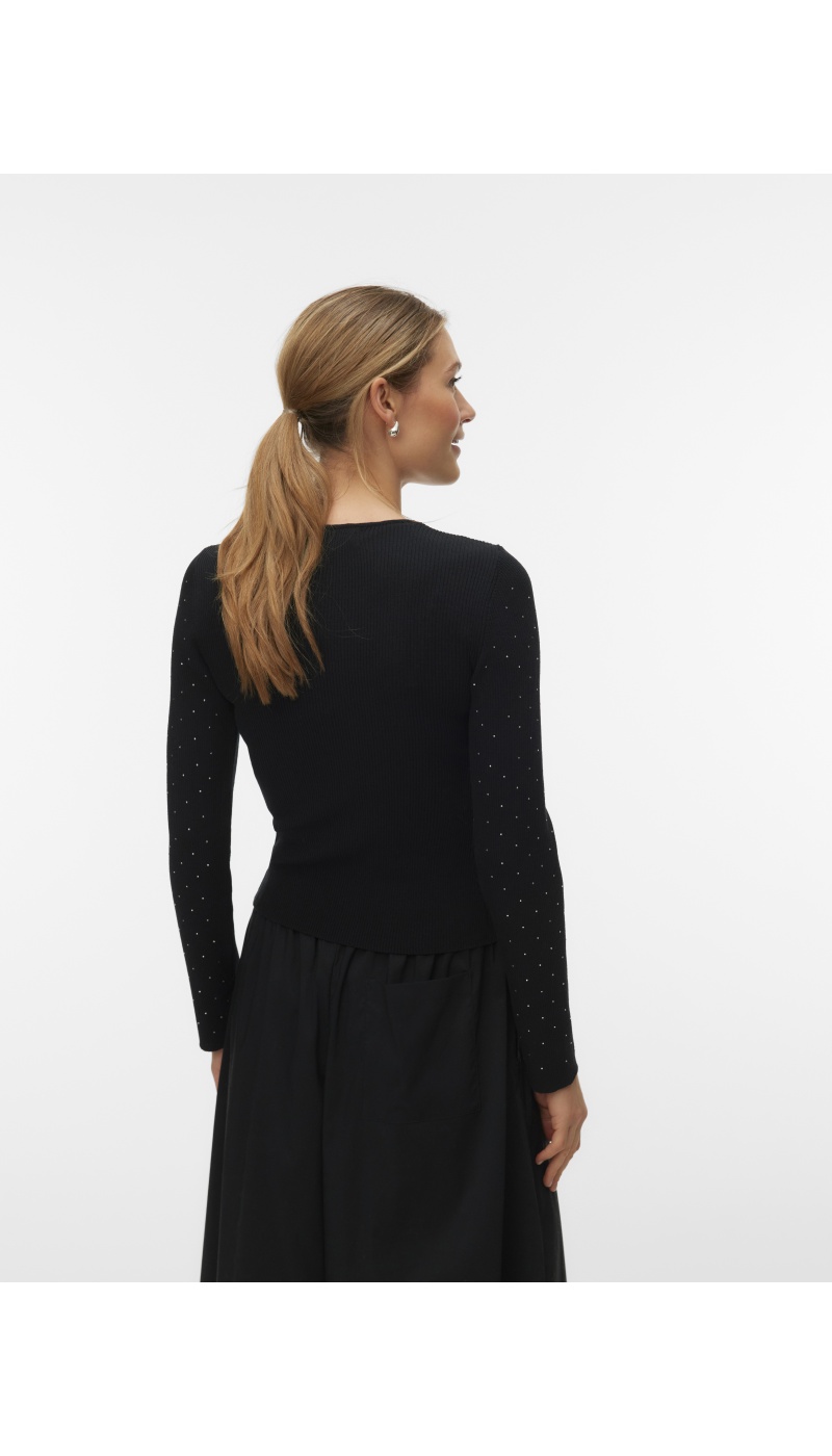 Pull Strass Black VMSAWYER Vero Moda - 2 | HAUTS