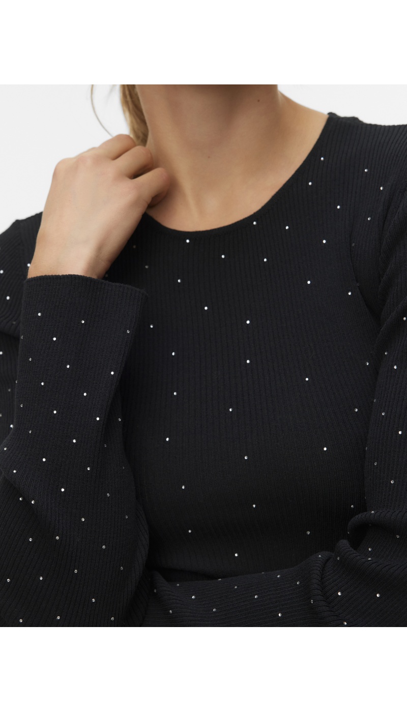 Pull Strass Black VMSAWYER Vero Moda - 3 | HAUTS