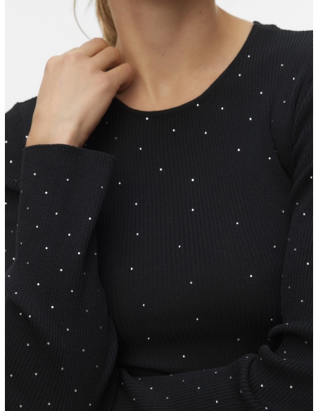 Pull Strass Black VMSAWYER Vero Moda - 3 | HAUTS