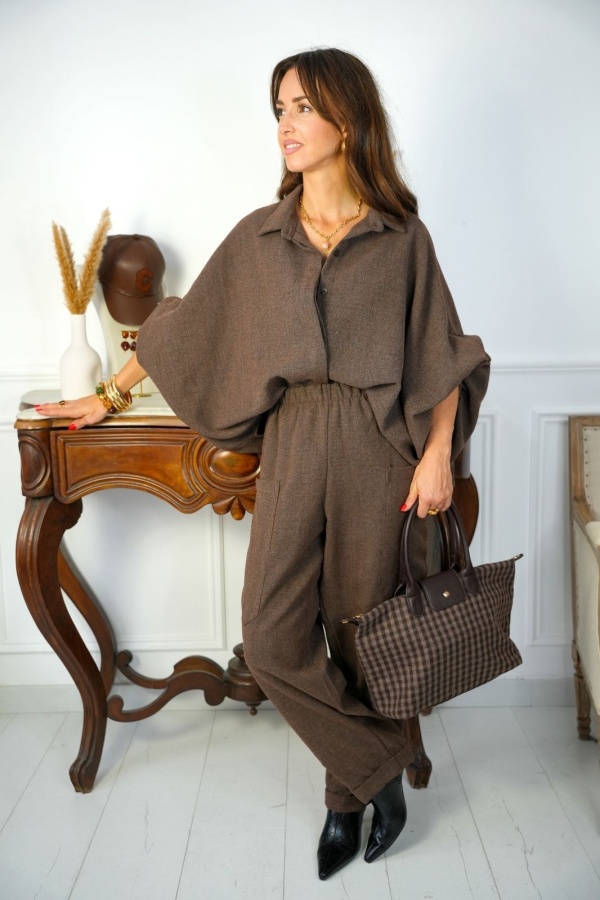 PANTALON FEMME POCHE CHOCO H26 Noho - 1 | Welcome