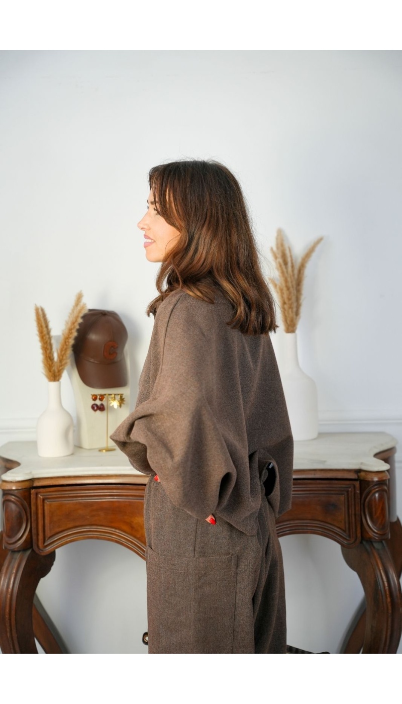 CHEMISIER OVERSE MARRON H26 Noho - 4 | Welcome