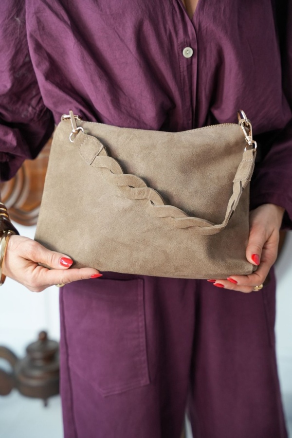Pochette Tressé Camel PULAC Noho - 1 | Welcome
