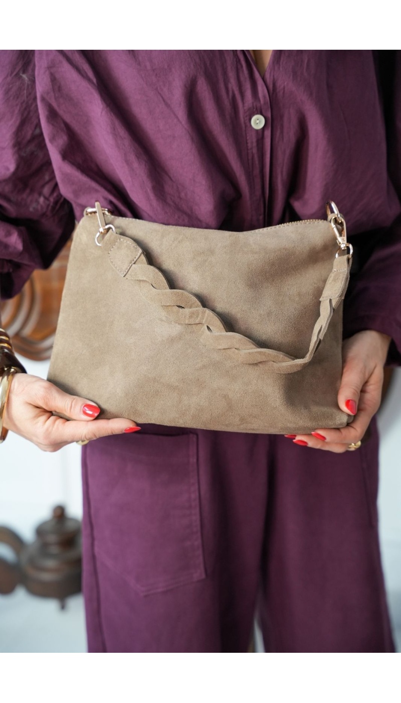 Pochette Tressé Camel PULAC Noho - 1 | Welcome