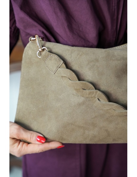 Pochette Tressé Camel PULAC Noho - 3 | Accueil