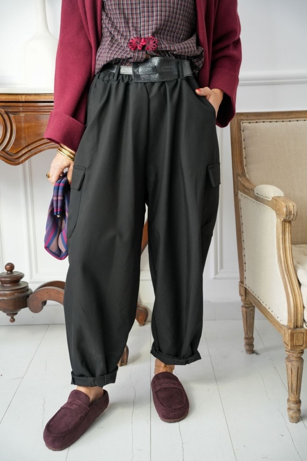 PANTALON FEMME CEINTU NOIR H26 Noho - 1 | New page A 2