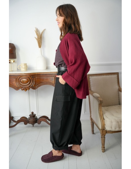 PANTALON FEMME CEINTU NOIR H26 Noho - 3 | New page A
