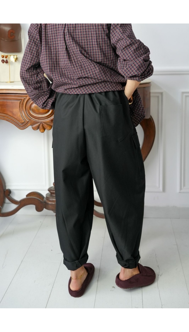 PANTALON FEMME CEINTU NOIR H26 Noho - 4 | New page A