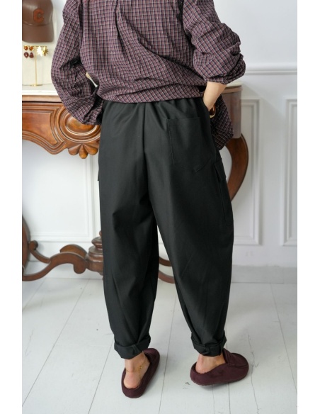 PANTALON FEMME CEINTU NOIR H26 Noho - 4 | New page A