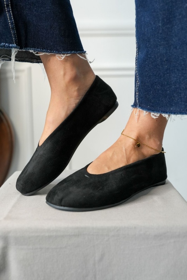 Ballerine Suédine Noir BEAULY Noho - 1 | Accueil