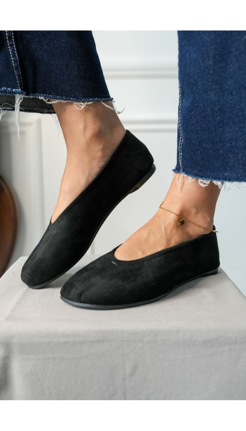 Ballerine Suédine Noir BEAULY Noho - 1 | Accueil