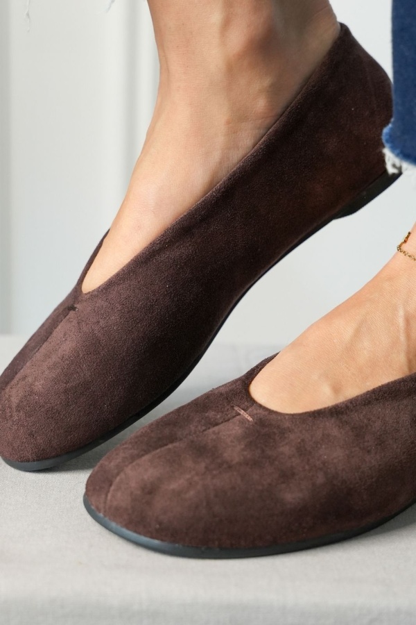 Ballerine Suédine Marron BEAULY Noho - 1 | Accueil 2