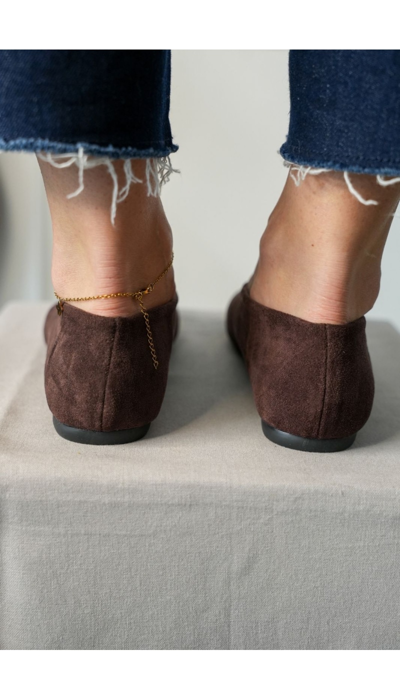 Ballerine Suédine Marron BEAULY Noho - 3 | Welcome