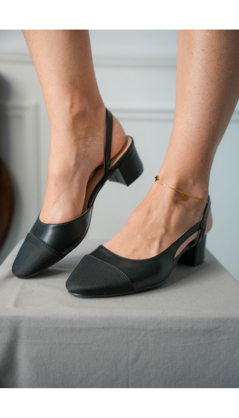 Slingback Talons Noir DEEPLY Noho - 1 | Accueil