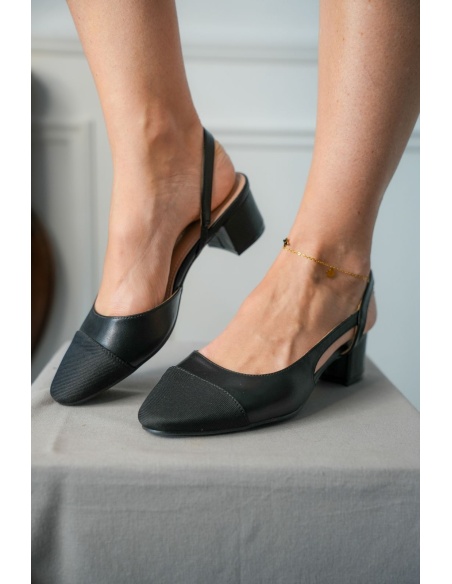 Slingback Talons Noir DEEPLY Noho - 1 | Accueil