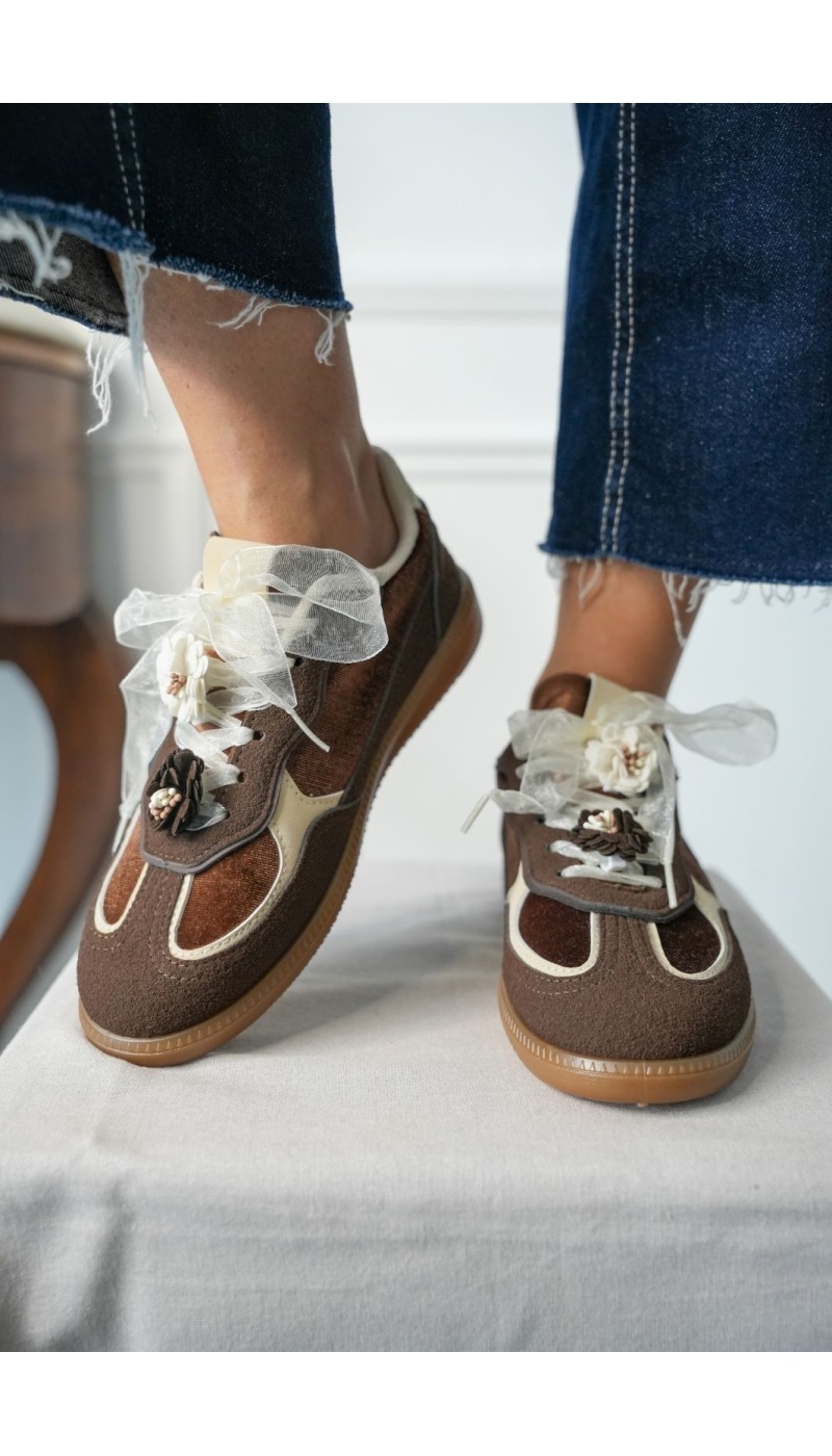Baskets Fleurs Marron ANTONELLA Noho - 1 | Accueil