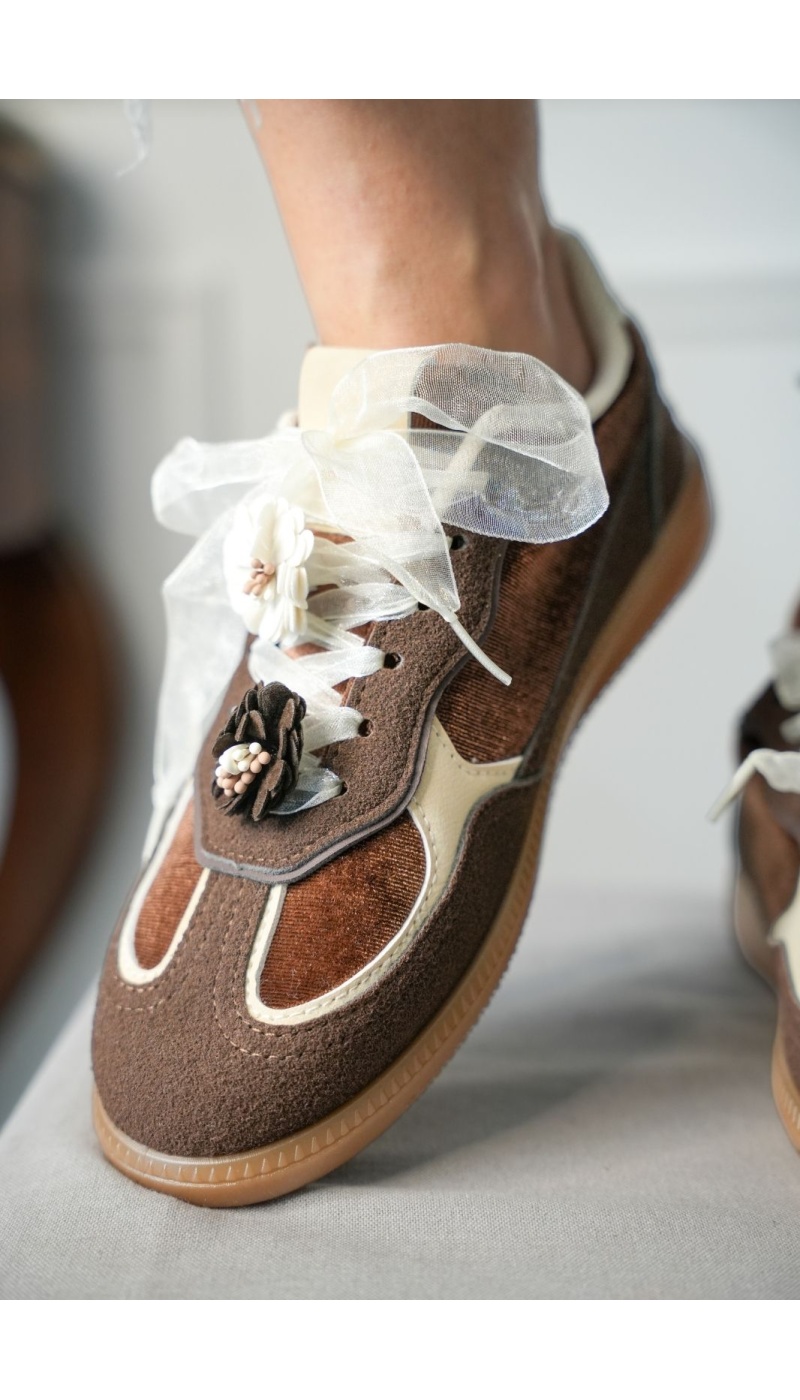 Baskets Fleurs Marron ANTONELLA Noho - 2 | Accueil