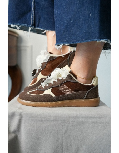 Baskets Fleurs Marron ANTONELLA Noho - 3 | Accueil