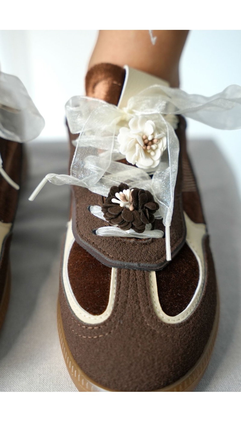 Baskets Fleurs Marron ANTONELLA Noho - 4 | Accueil
