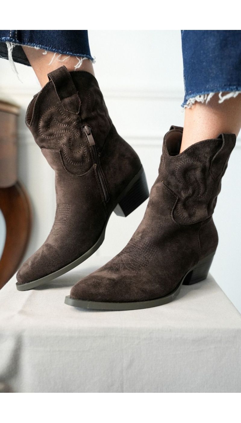 Bottines Marron Cowboy TEXAS Noho - 1 | Welcome