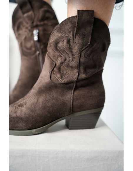 Bottines Marron Cowboy TEXAS Noho - 3 | Accueil