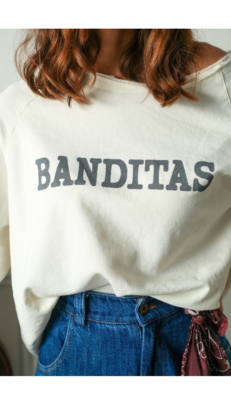 Sweat Banditas Ecru BASILEA BANDITAS - 2 | Accueil