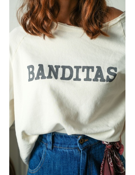 Sweat Banditas Ecru BASILEA BANDITAS - 2 | Accueil