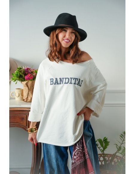 Sweat Banditas Ecru BASILEA BANDITAS - 1 | Accueil