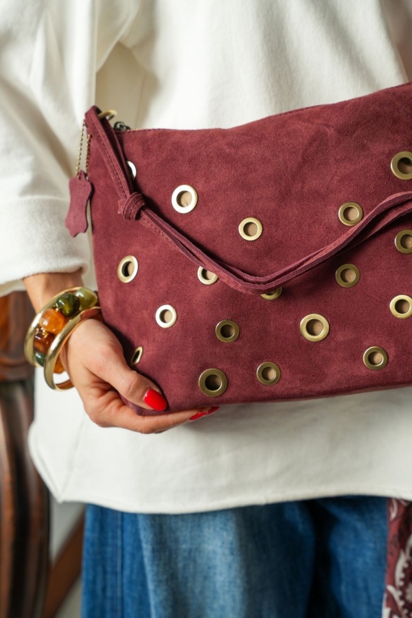Sac Bordeaux Rivet MELISSA Noho - 1 | Accueil 2