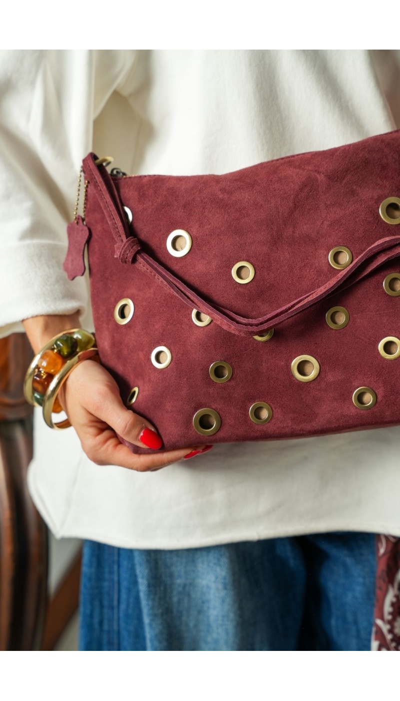 Sac Bordeaux Rivet MELISSA Noho - 2 | Accueil