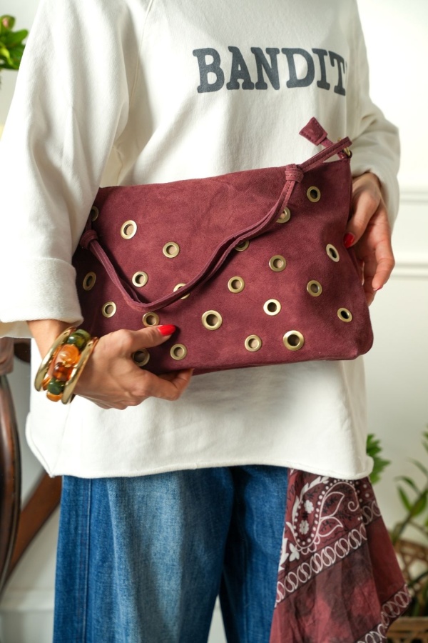 Sac Bordeaux Rivet MELISSA Noho - 1 | Accueil