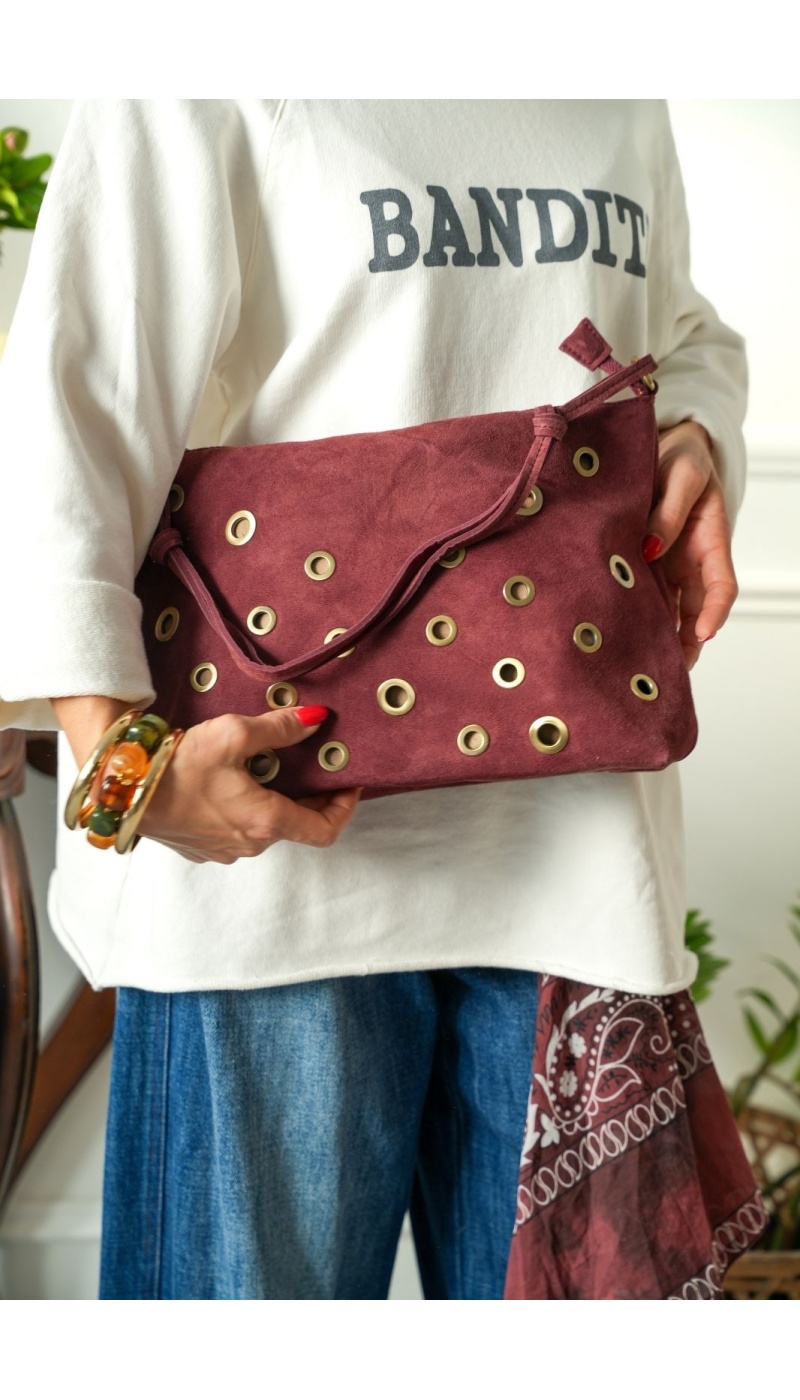 Sac Bordeaux Rivet MELISSA Noho - 1 | Accueil
