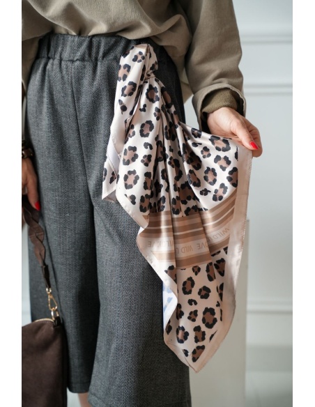 FOULARD LEOPAR ECRU H26 Noho - 1 | Welcome