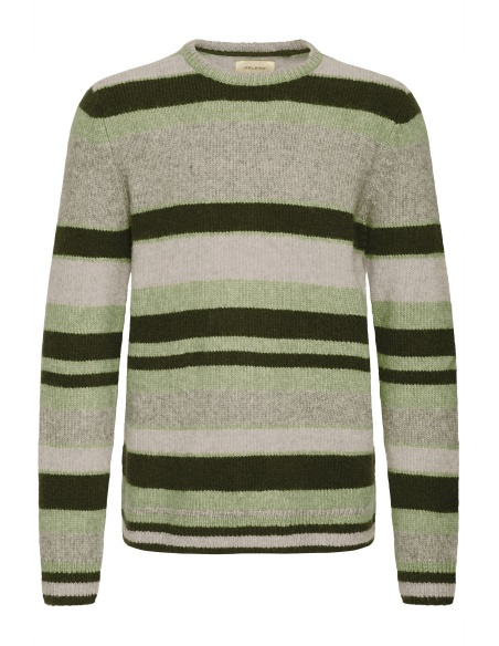 Pull Rayures Noir Vert BHDANNIE BLEND - 6 | HAUTS