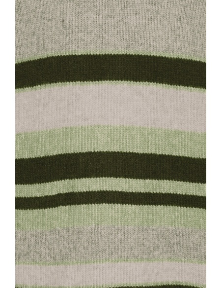 Pull Rayures Noir Vert BHDANNIE BLEND - 5 | HAUTS