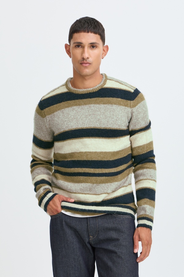 Pull Rayures Marine Beige BHDANNIE BLEND - 1 | TOPS 2