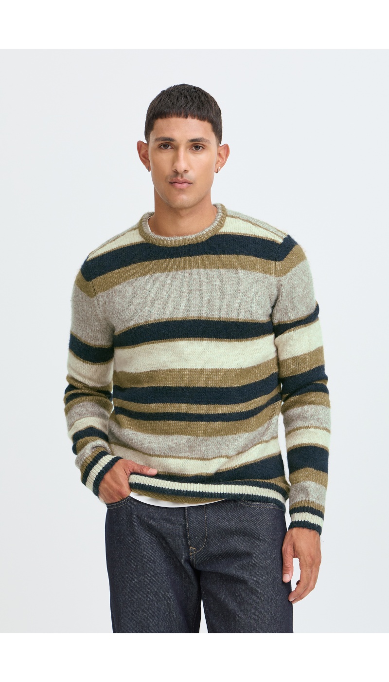 Pull Rayures Marine Beige BHDANNIE BLEND - 2 | TOPS