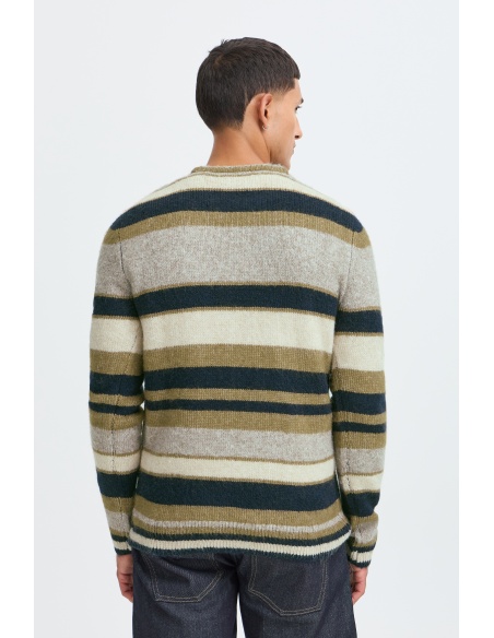 Pull Rayures Marine Beige BHDANNIE BLEND - 3 | HAUTS