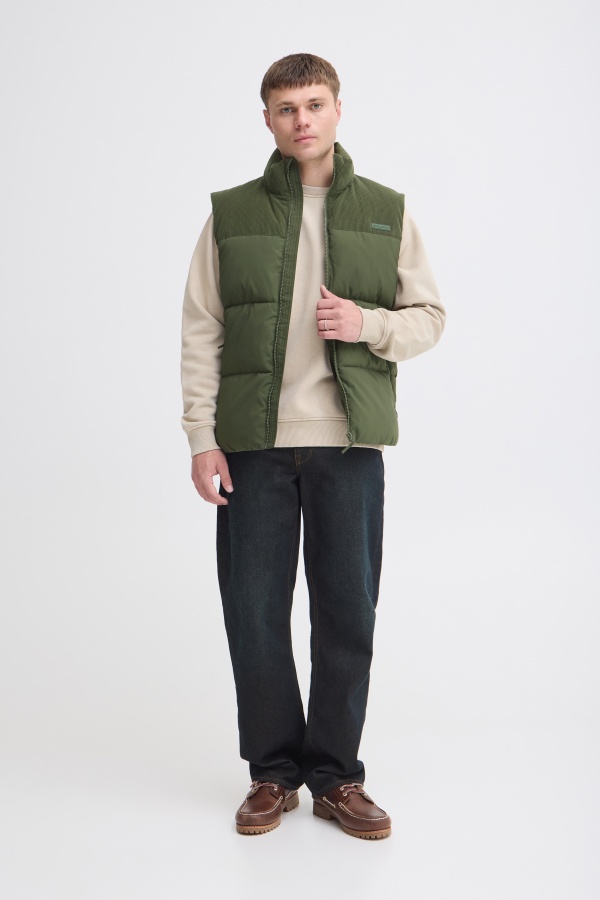 Doudoune Côtelé Kaki BHFLYNN BLEND - 1 | MEN
