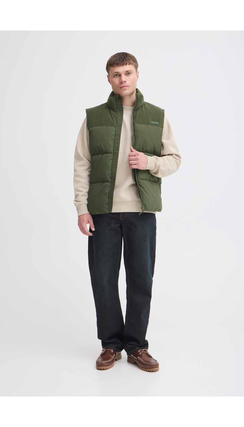 Doudoune Côtelé Kaki BHFLYNN BLEND - 1 | HOMMES