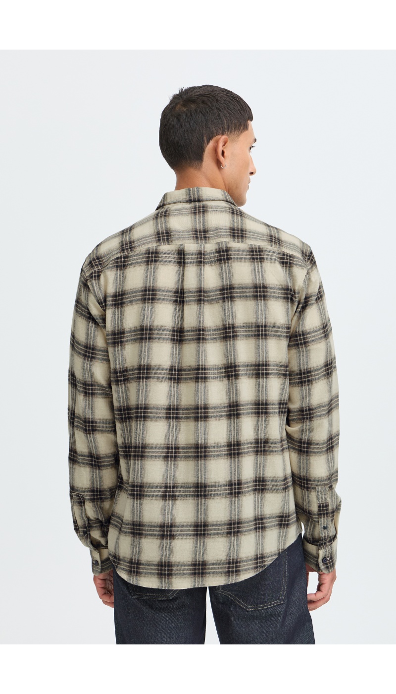 Chemise Carreaux Noire BHCLAUS BLEND - 3 | TOPS
