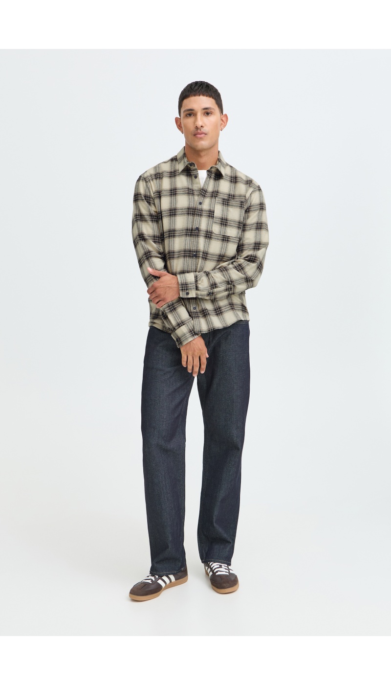 Chemise Carreaux Noire BHCLAUS BLEND - 1 | TOPS