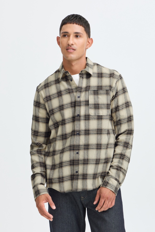 Chemise Carreaux Noire BHCLAUS BLEND - 1 | HAUTS 2