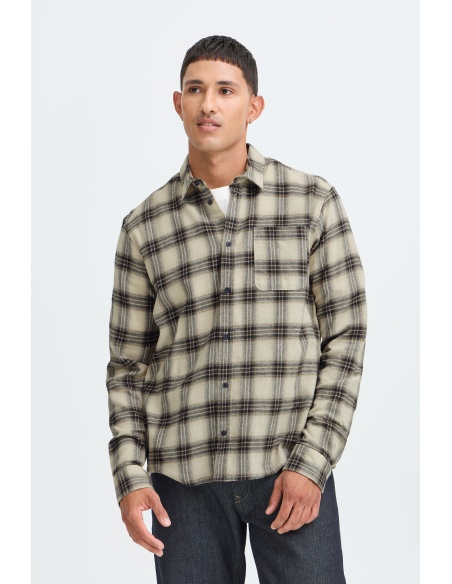 Chemise Carreaux Noire BHCLAUS BLEND - 2 | HAUTS